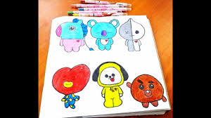 Drawing Bt21 All Members How To Draw Bt21 Characters Bts Inspired Korean Cartoon Characters Youtube 'kakao friends' are the characters featured on the most popular messenger app in korea. drawing bt21 all members how to draw bt21 characters bts inspired korean cartoon characters