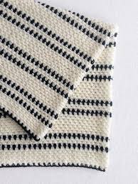 Black And White Crochet Baby Blanket Pattern Daisy Farm Crafts Crochet For Beginners Blanket Moss Stitch Modern Crochet