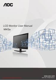 To unlock the osd lock, press and hold the menu button for 10 seconds then the menu will appear.to lock osd press and hold the menu button for 10 seconds. Aoc N941sw User S Manual Manualzz