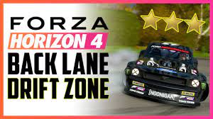 How To 3 Star Back Lane Drift Zone In Forza Horizon 4 Youtube