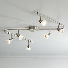 Pro Track Flex Rave Led 6 Light Satin Chrome Track Fixture Walmart Com Walmart Com