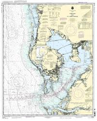 Nautical Map Of Tampa Tampa Bay And St Joseph Sound
