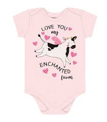 Body Infantil Feminino Vaquinha Rovitex Baby Rosa Rovitex