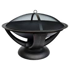 When unlit the fire pit table can be an outdoor coffee table due to its wider side ledge. Fraser Landmann Fire Pit 30 In Antique Bronze Lm25964 Rona