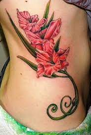 Gladiolus Tattoo Love The Meaning Behind Them And The Colour Is Beautiful Tattoos Flower Tattoo Flower Tattoos