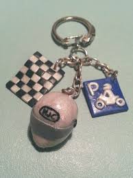 Porte Cles Theme Moto Llaveros Porcelana Fria Porcelana