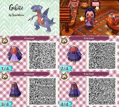 Animal Crossing New Leaf Qr Code Cute Gabite Knarksel Dress Outfit Blue Red Dragon Pokemon Crossover A Animal Crossing Animal Crossing 3ds Animal Crossing Game