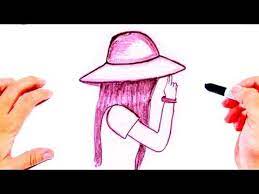 رسم بنات كيوت سهله رسم سهل وكيوت تعليم الرسم للمبتدئين خطوة بخطوة رسومات سهلة وجميلة