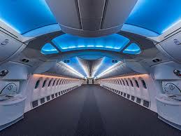 In the rear section of the b787 vvip dream jet, there are 18 full flat seats (similar to business class full flat seats) for additional guests. Boeing 787 Dreamliner Converted To Private Jet Core77