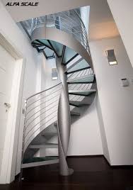Round Section Painted Steel Spiral Staircase Interior Stairs Modern Stairs Stairs Design