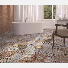 Tile is often the most used material in the bathroom, so choosing the right one is an easy way to kick up your bathroom's style. Andalucia Hexagon Patterned Porcelain Wall And Floor Tiles Tiles From Tile Mountain