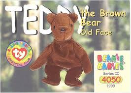 Ty Beanie Babies Bboc Card Series 2 Common Teddy Brown Old Face Bear Bbtoystore Com Toys Plush Trading Cards Action Figures Games Online Retail Store Shop Sale