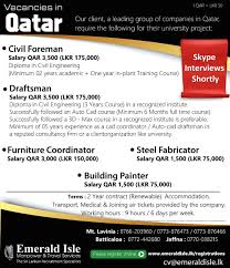 Foreign Vacancies Diploma In Civil Engineering Overseas Jobs Recruitment Agencies
