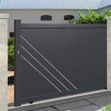Aluminium Sliding Gate Emalu Orleans Door Gate Design Front Gate Design House Gate Design
