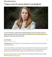 Märta stenevi (mp) nytt språkrör och minister. Miljopartiet Utanfor Asiktskorridoren