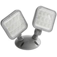 Lavex Industrial Outdoor Indoor Double Head Remote Led Emergency Light 2 Watts 9 6v Compatibility