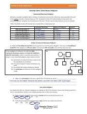 A circle represents a female. Amoeba Sisters Video Recap Pedigrees Worksheet Answers Worksheet Template Printable Worksheets Worksheets