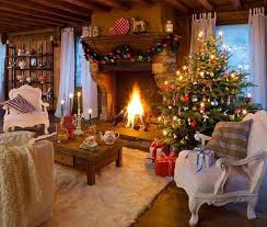 Beautiful charming woman in evening dress posing in luxurious apartments decorated for christmas. Living Room Pictures Of Christmas Decorations In Homes Novocom Top