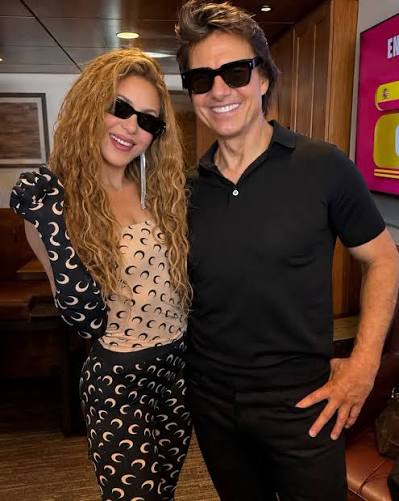 Más de Shakira y Tom Cruise en la final del Mundial de Fútbol. #Edu