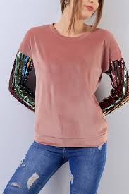 44 95 Tl Kadife Kollari Pullu Gul Kurusu Bluz 18904b Modamizbir Bluz Kadife Siyah Bluz