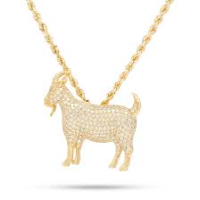 Notorious B I G X King Ice 14k Solid Gold Diamond G O A T Necklace In 2021 Solid Gold Jewelry Solid Gold 14k Solid Gold