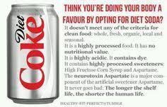 Is Diet Coke Bad For You Bad Coke Diet Diet Soda Clean Recipes Healthy Drinks