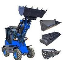 Mini Loader Small Front Loader Hydraulic System Telescopic Arm for Farm/Garden