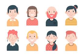 Download Colourful Smiley People Avatars For Free Cartoon Styles Vector Free Avatar Characters