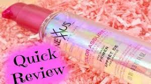 It works by repelling water, to help your hair color last longer and look richer as weeks go by. Quick Review Nexxus Color Assure Pre Wash Primer Youtube