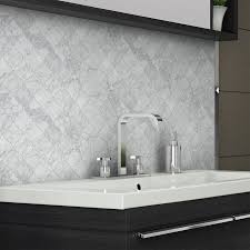 Black And White Marble Wall Tiles Elida Ceramica White Marble Arabesque 12 In X 12 In Glossy Lantern Mosaic Wall Tile Lowes Com Mosaic Wall Tiles Stone Mosaic Tile Marble Wall Tiles