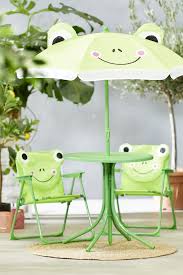 Set De Jardin Pour Enfants Avec Parasol Grenouille In 2020 Parasol Kikker Kinderen