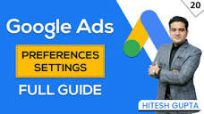 Google Ads Preferences Settings | How to Activate Google Ads ...