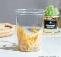 1050ml 32oz Big Capacity Food Container Plastic Cup for Deli Milktea Boba  Cup