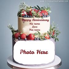 Anniversary Cake With Name And Photo Edit Birthdayphotoframes Com You can write name on anniversary cake for friends and relatives happy anniversary cakes with name and photos. anniversary cake with name and photo
