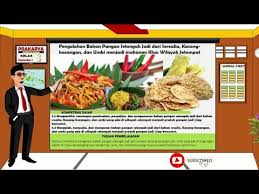 Check spelling or type a new query. Pengolahan Bahan Pangan Setengah Jadi Dari Serealia Kacang Kacangan Dan Umbi Menjadi Makanan Youtube