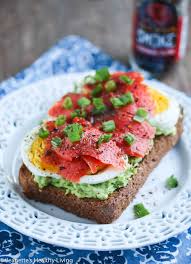Smashed Avocado Toast With Egg And Smoked Salmon Recipe Toast Recipe Breakfast Smoked Salmon Breakfast Avocado Toast