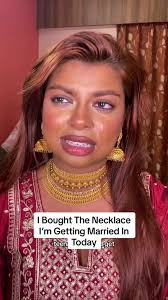 I bought the necklace I’m getting married in today