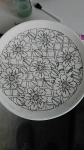 Tahrirli Sanat Desen Seramik Sanati Desenler