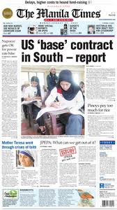 The manila times front page. The Manila Times