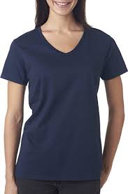 Amazon Com Anvil Womens Lightweight V Neck T Shirt Clothing
