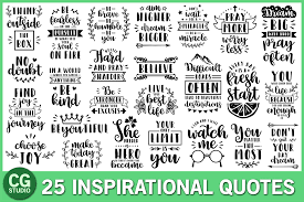 Suitable for apparel, scrapbooks, decals, and many other creative uses. Inspirational Quotes Bundle Graphic By Crystalgiftsstudio Creative Fabrica