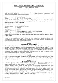Alasan outsourcing adalah sistem kerja favorit perusahaan. Perjanjian Kerja Waktu Tertentu
