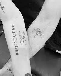 For years, star trek fans were labeled the nerdiest of all the nerds. Pin By Georgia S On Sweet Ink Matching Friend Tattoos Friend Tattoos Tattoos