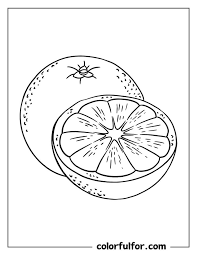 orange coloring page