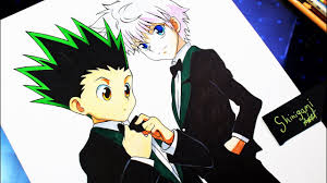 Killua and gon face some hard times alluka loves both her brother and gon but will she be able to be a normal girl. Drawing Gon Killua Step By Step Hunterxhunter ãƒãƒ³ã‚¿ãƒ¼ ãƒãƒ³ã‚¿ Youtube