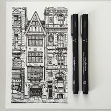 Art Drawing Pen Sketch Illustration Linedrawing London Architecture Buildings Street Architecture Drawing Art Architecture Drawing Sketchbooks Architecture Sketch