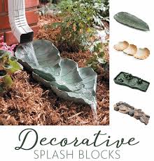 Decorative Splash Block Splash Blocks Garden Yard Ideas Backyard Landscaping