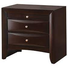 Also, the directions were vague and confusing and it took about 2 hours to assemble because of this. Crown Mark Emily B4260 2 Contemporary 2 Drawer Nightstand Dunk Bright Furniture Nightstands