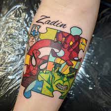 Maybe you would like to learn more about one of these? Tattoo Uploaded By Tracy Marie Marvel S Avengers Autism Puzzle Piece 888379 Tattoodo