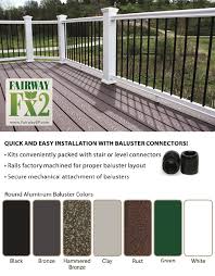 Most aluminum balusters are treated to prevent rust, corrosion, warping, cracking. Fairway Vinyl Composite Railing W Aluminum Balusters At Deck Builder Outlet Online Store